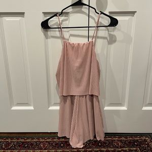 Light pink accordion romper